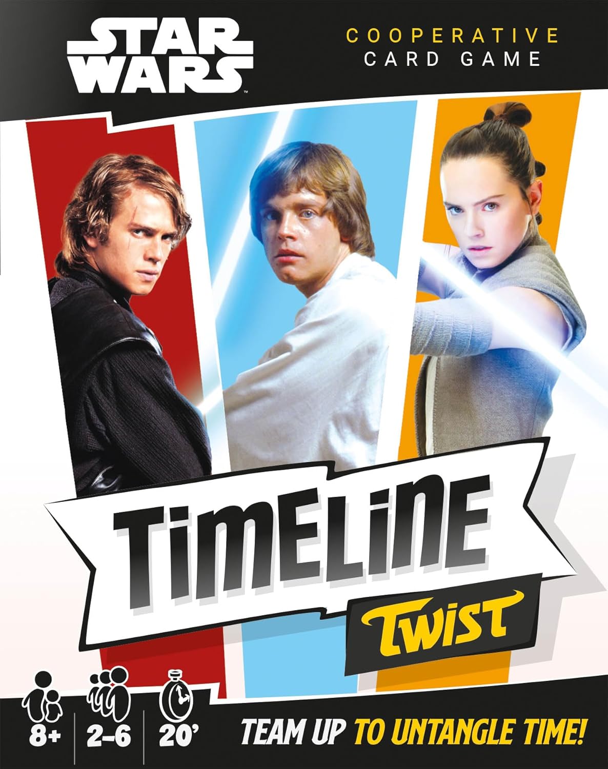 Timeline Twist Star Wars Edition - Arrange Iconic Movie Scenes! Cooperative Trivia Game, Fun Family Game for Kids and Adults, Ages 8+, 2-6 Players, 20 Minute Playtime, Made by Zygomatic
