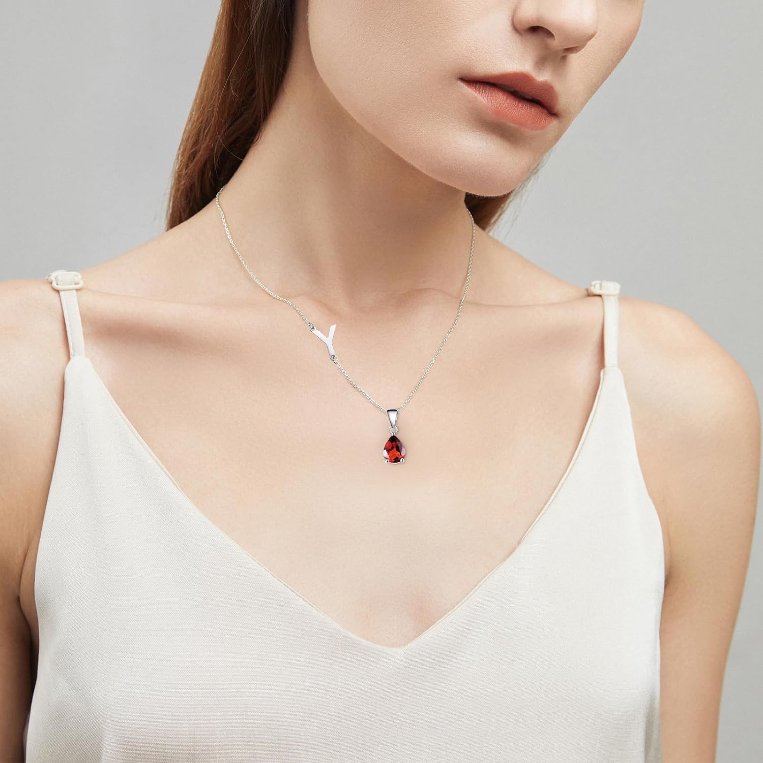 Personalized Birth Flower Name Necklace for Women Birthstone Necklace Jewelry Gift for Women Mom Birthday Mother's Day