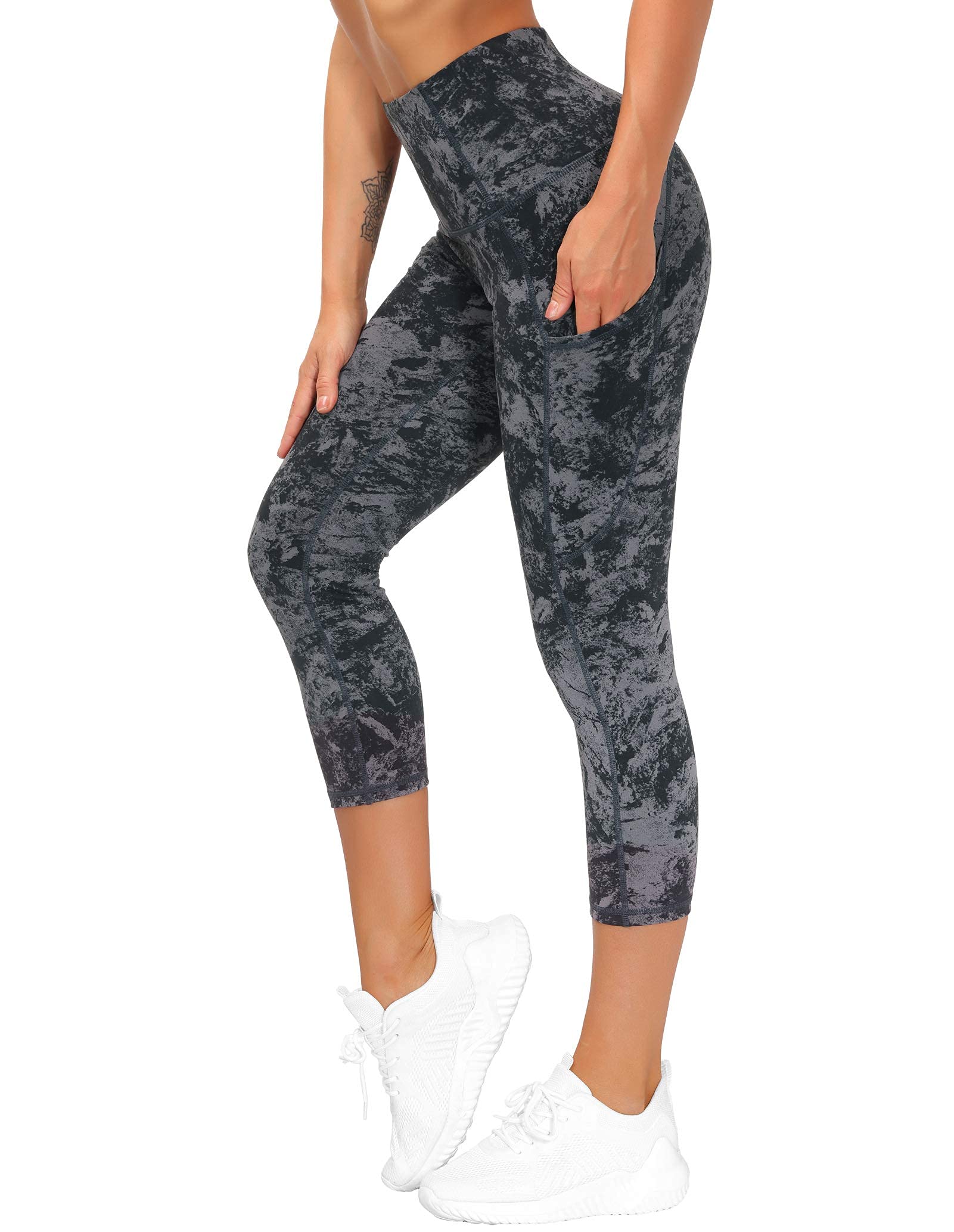 THE GYM PEOPLE Womens' Yoga Pants High Waist with Pocket Tummy Control