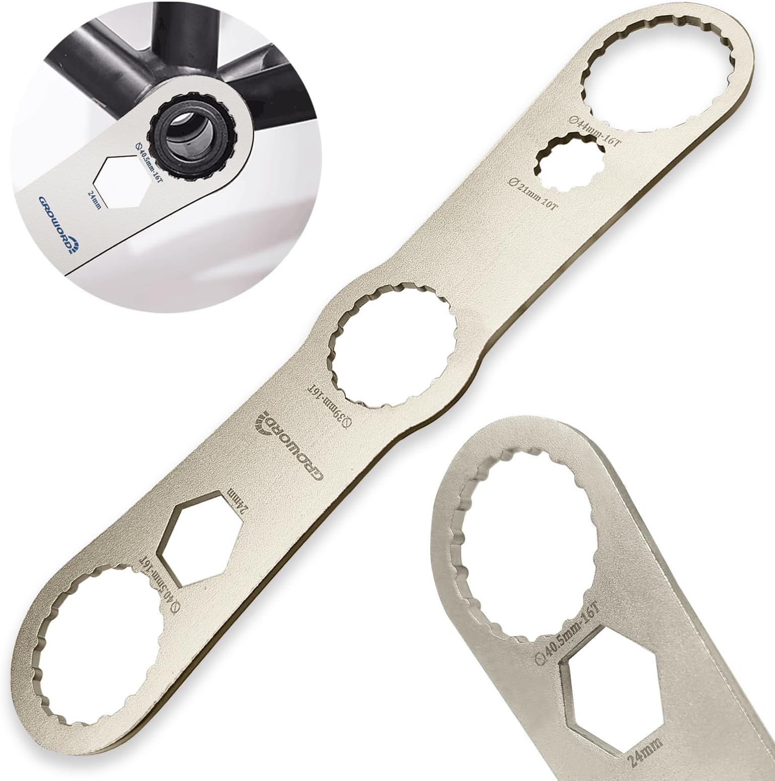 Multi -function Bottom Bracket Wrench,Suitable for BB wrench in 39 40.5 44mm outer diameter,16 Notch
