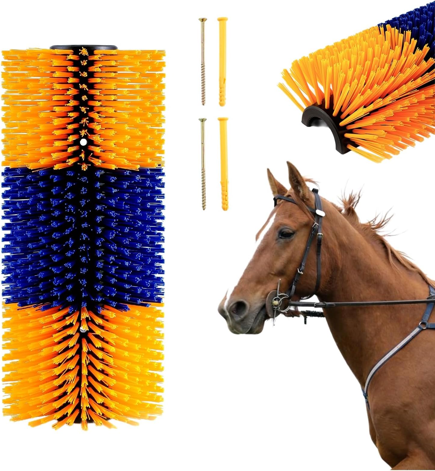 Baeluny Livestock Scratch Brushes, Horse Scratcher Brushes