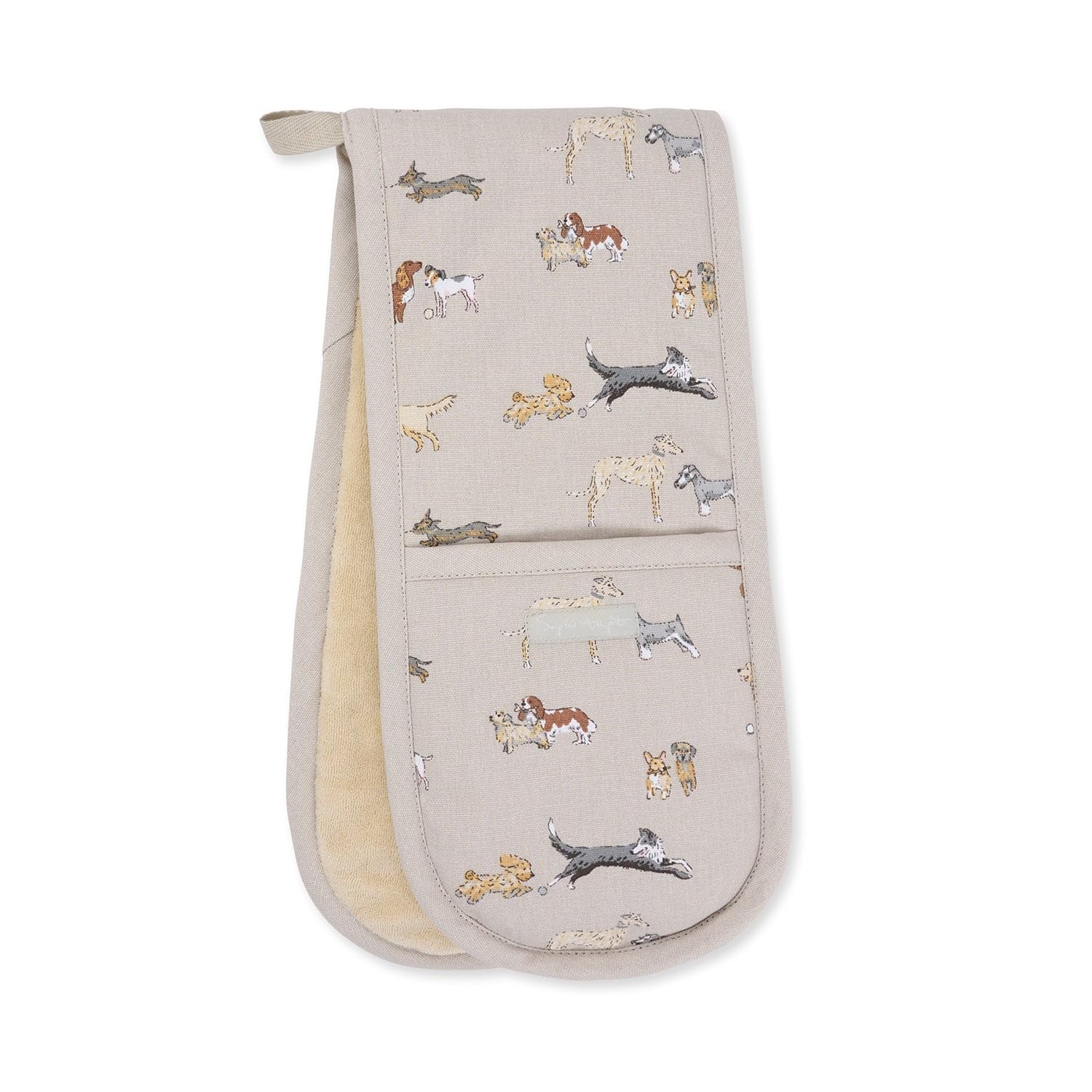 Sophie Allport Brown Doggy Daycare Double Oven Glove