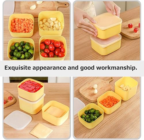 Miniatura 2 de Cabilock Contenedores de almacenamiento de queso con tapa, soporte de rebanadas de plástico reutilizable, caja de queso hermética, contenedor de