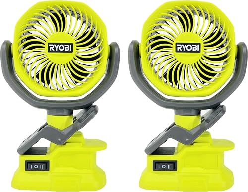 2 Pack of PCF02B 18V Cordless 4 in. Clamp Fan (Tool Only)