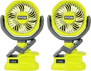 RYOBI PCF02B 18V Cordless 4 in. Clamp Fan (2-Pack, Tool Only)