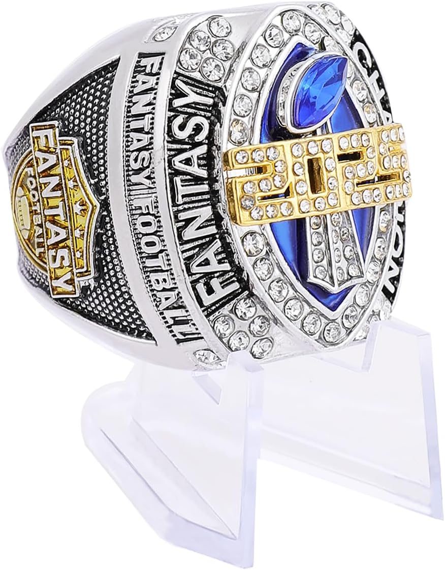 2025 Fantasy Football Championship Ring Award Prize Trophy Sports Winner FFL Champion Ring