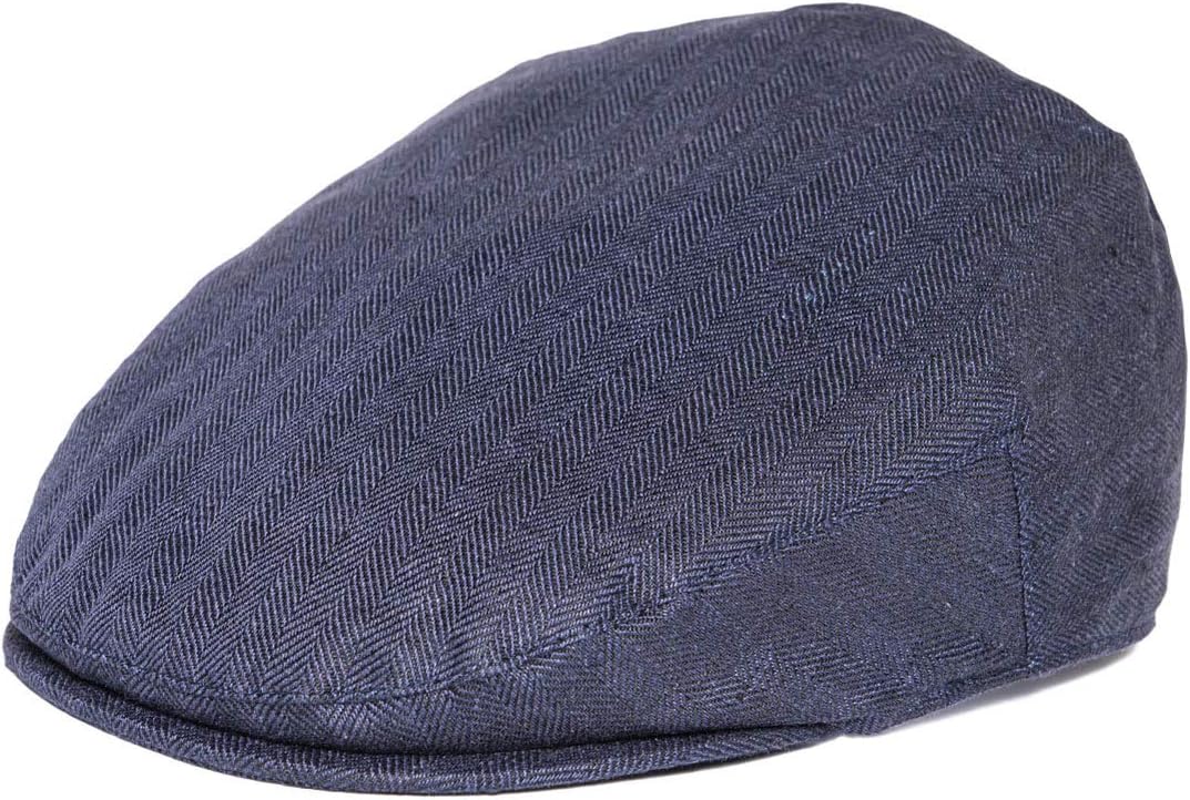 Men Linen Flat Ivy Breathable Summer Newsboy Hat