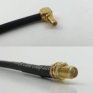 15cm RG316 SMB MALE ANGLE to RP-SMA FEMALE Pigtail Jumper RF coaxial cable 50ohm 6inch Quick USA Shipping
