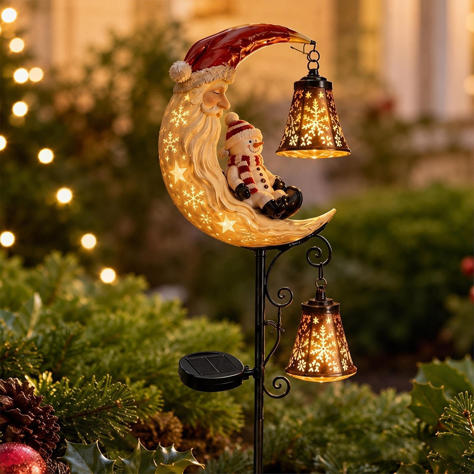 Natalizie A Paletto Lampada Decorativa Impermeabile Da Prato | Esterno per Giardino Per Proprietari di Case Giardinieri Paesaggisti Vialetti Passi Carrai Camminamenti Prato Aiuole