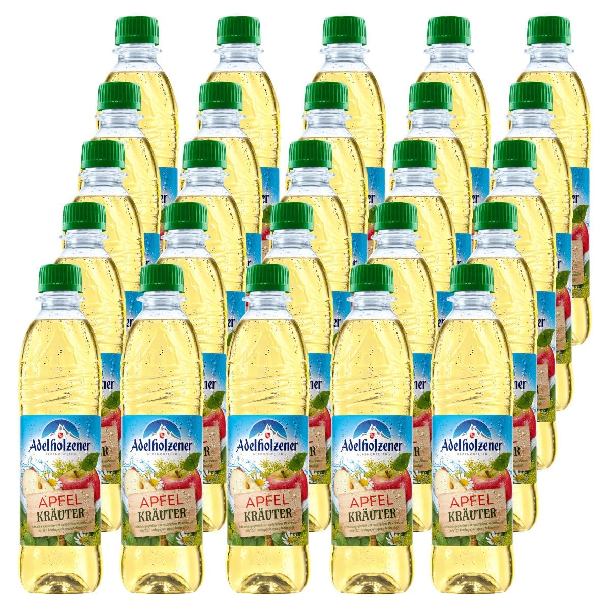 Adelholzener Apfel Kräuter 25 Flaschen je 0,5l inkl. Mehrweg Pfand