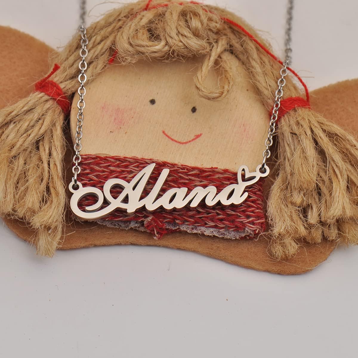 Custom Personalized Name Necklace Pendant Necklace with Heart Customized Necklace Best Gift for Women Christmas Valentine's Day Mother's Day Birthday AU - Image 2