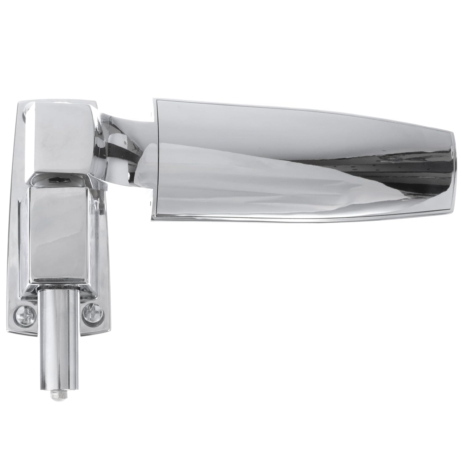 Flush Offset Polished Chrome Adjustable Cam-Rise Lift-Off Walk-in Door Hinge with Spring Assist