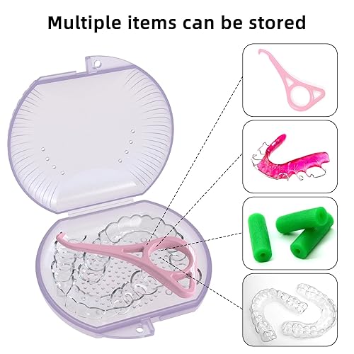 Miniatura 4 de Estuche de retención, ARGOMAX Aligner, caja de frenos, 1 caja de ortodoncia (púrpura).