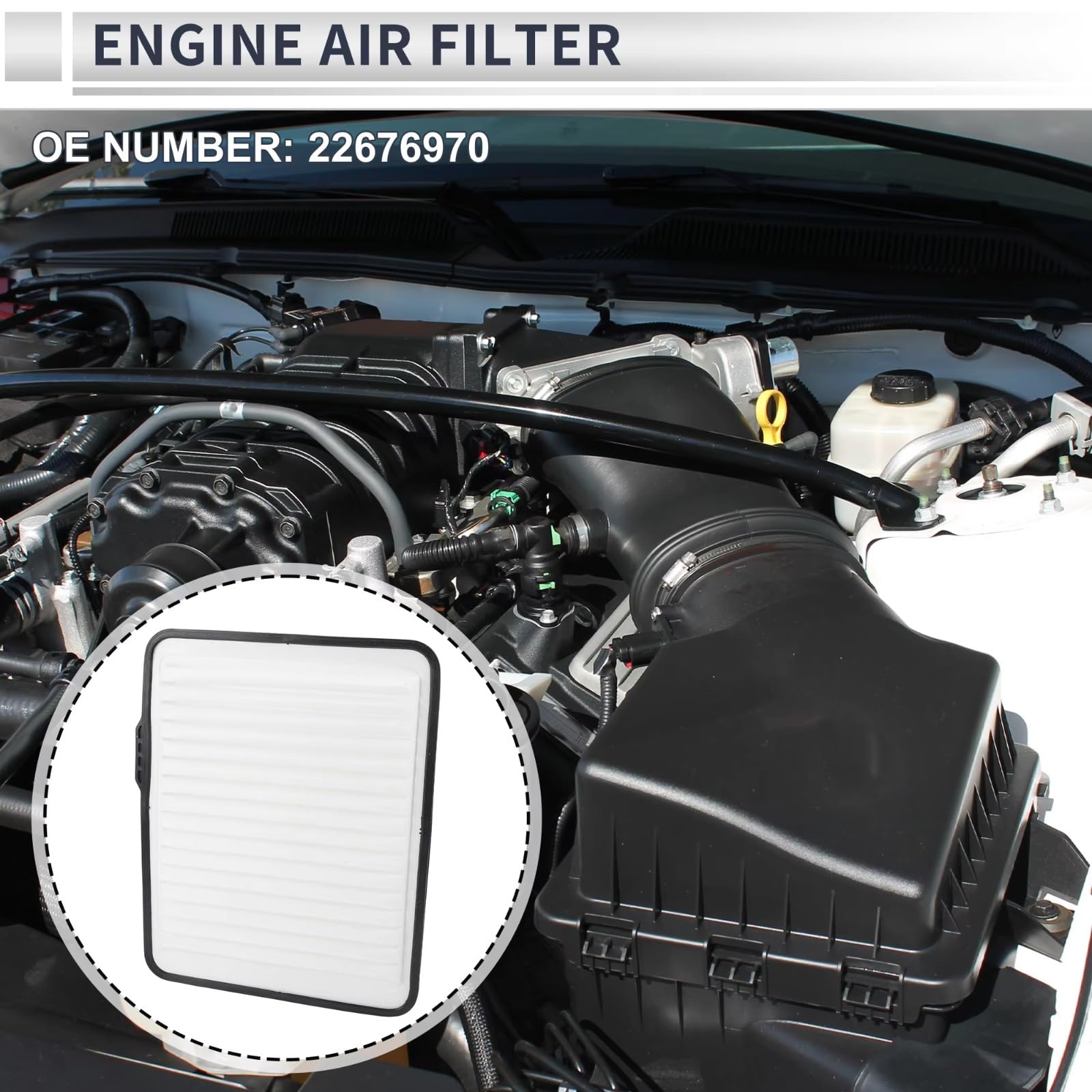 Filtro Aire Motor Coche 22676970 Para Buick Para Lucerne 2007-2011