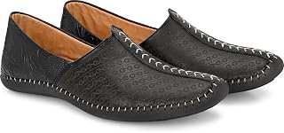 Vellinto Sutra Cool Rjasthani Ethnic Juttis for Men ll Mojaris Black