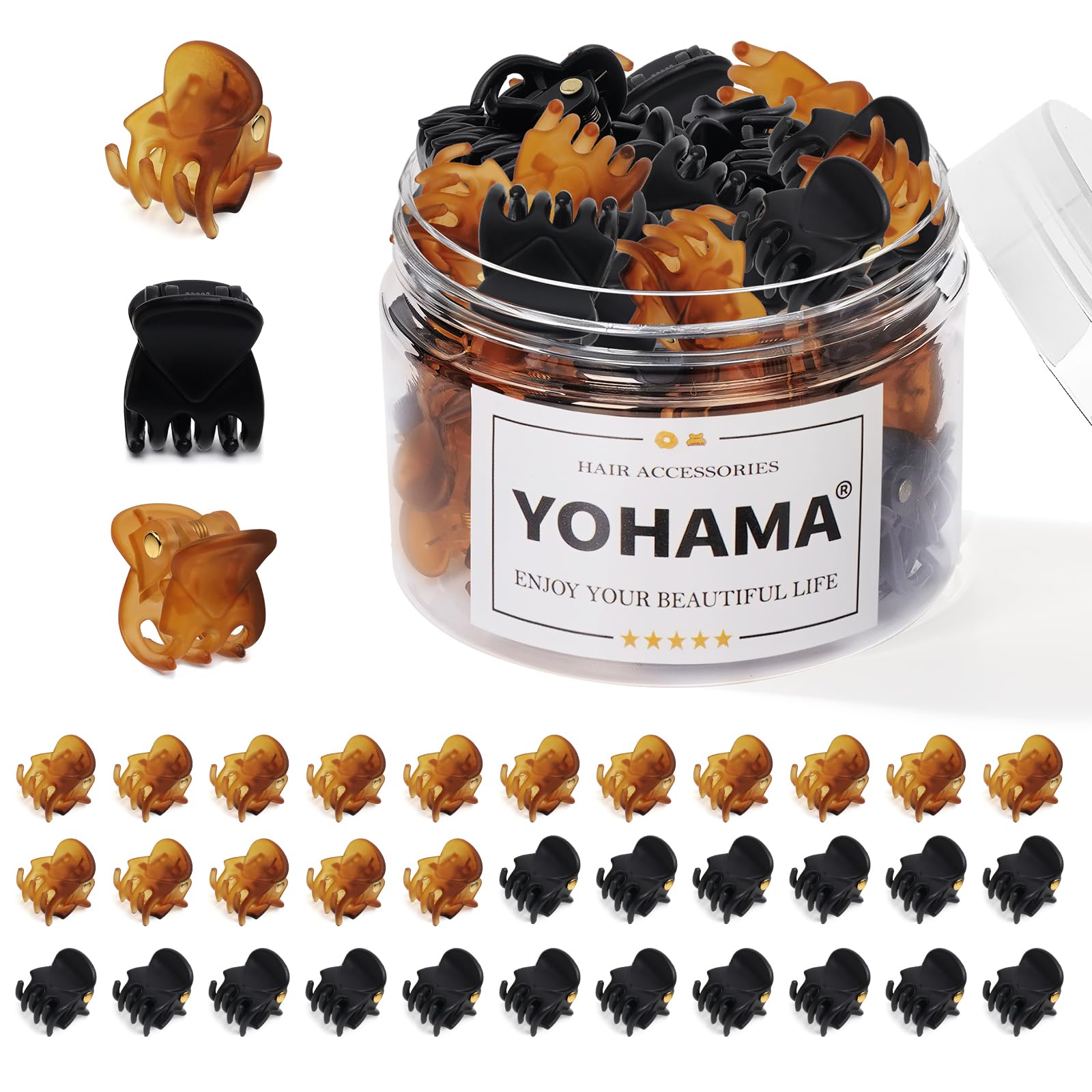 YOHAMA Mini Hair Clips - 36 Pack for Kids & Adults -13