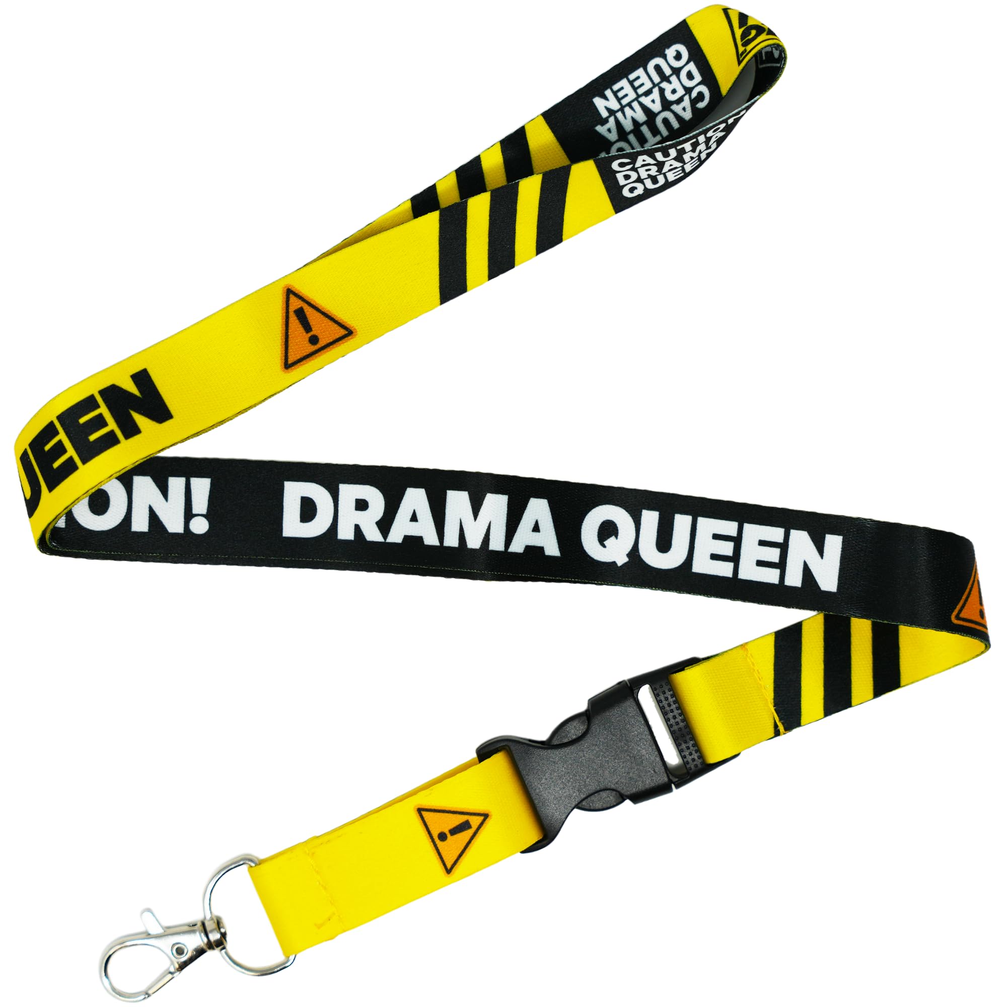Panda Loco Caution! Funny Lanyard Office Novelty Gifts | Secret Santa (Caution! | Drama Queen)