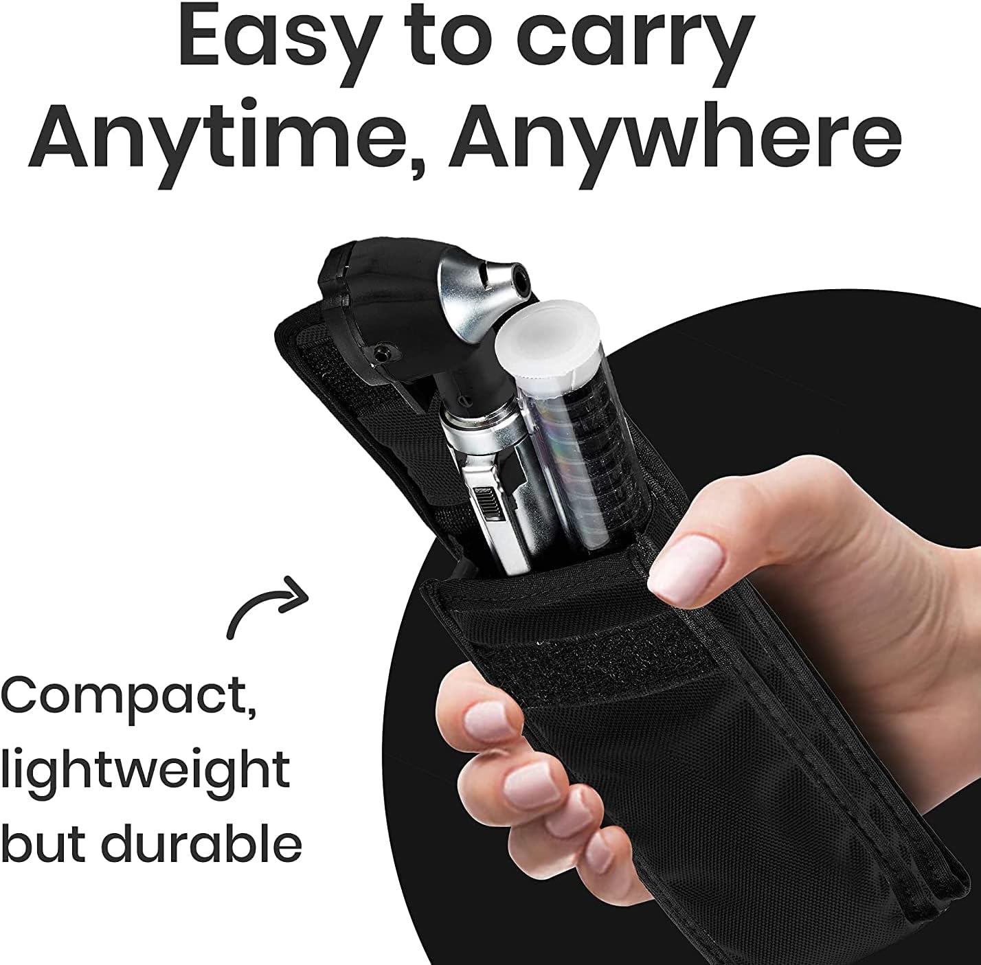 Zyrev ZetaLife Otoscope Set with 50 Extra Disposable Specula Tips, Black
