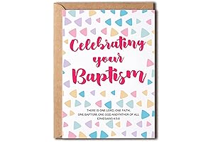 Christian Baptism Cards for Adults: Celebrate Faith and Dedication
