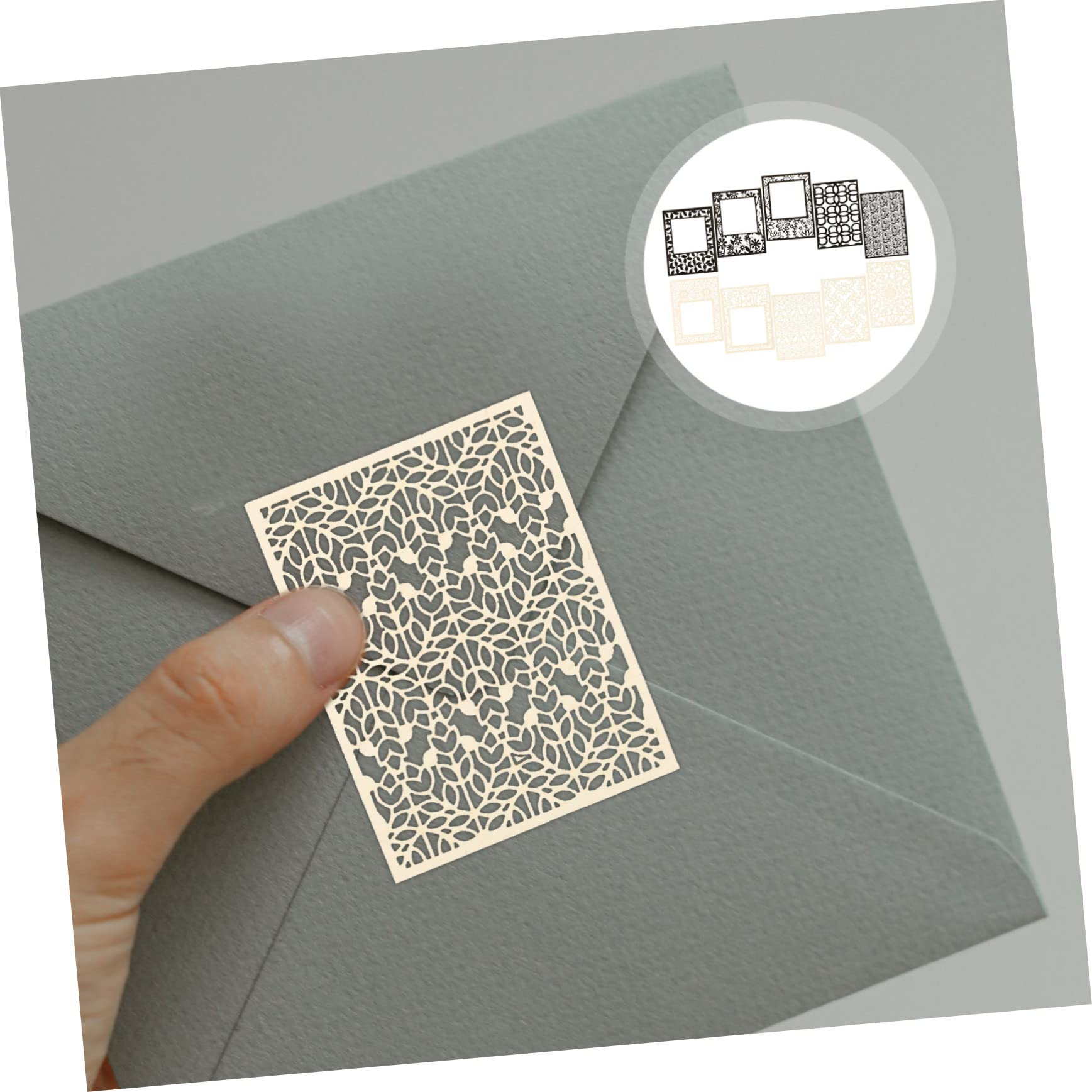 OSALADI 5 Series Papel Hueco En Arte De Papel Álbum De Recortes Artesanía Texturizado Accesorios Para Álbumes De Recortes Materiales Para Álbumes De Recortes 40 Hojas*5