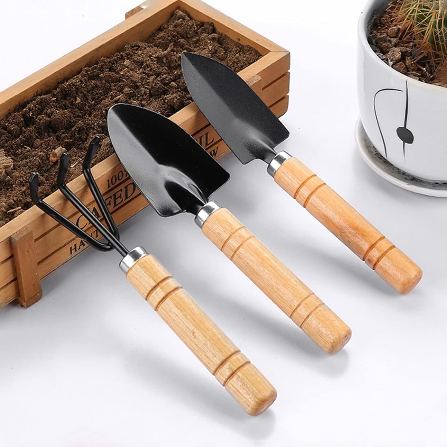 Waico Gardening Tools, Garden Tools, (Trowel, Hand Cultivator, Garden Fork), Home Gardening Tools, Plant Tools for Home Garden (B0D8W9LFB2) Amazon Price History, Amazon Price Tracker