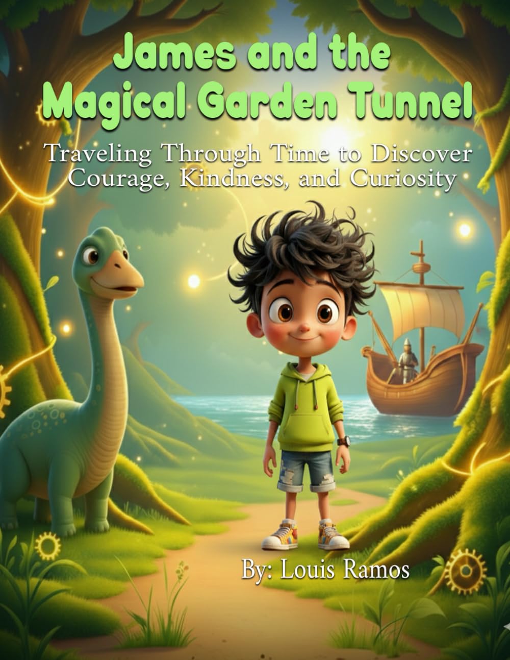James and the Magical Garden Tunnel: Traveling Through Time to Discover Courage, Kindness, and Curiosity: An Epic Time-Travel Adventure for Curious Kids Ages 5–10
