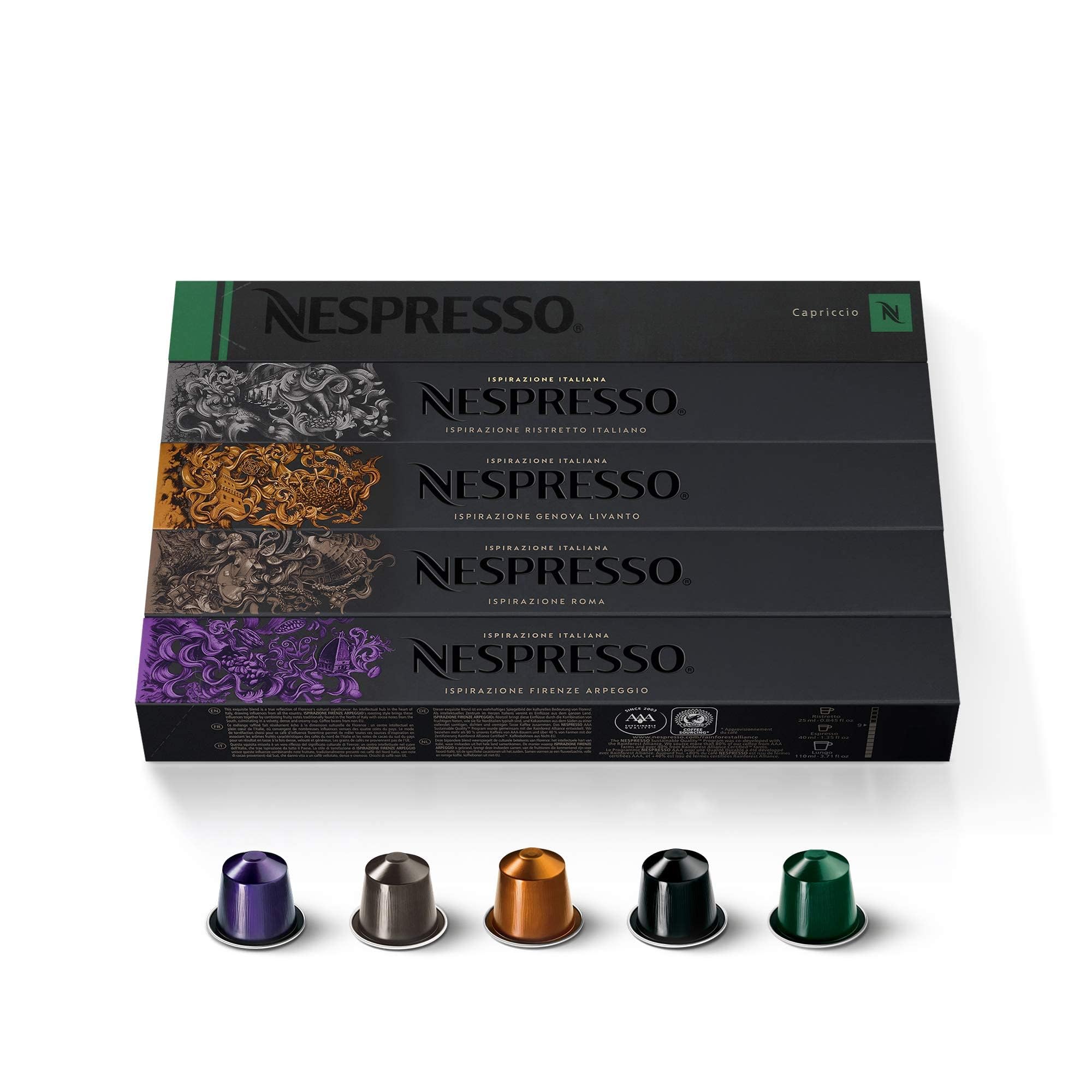 Nespresso 50 Capsulas Pro kahve makinesi – 10 x ROM, 10 X