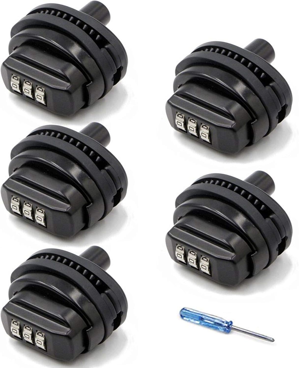 Trigger Lock 3 Digit Combination Gun Lock 5 Pack Fits Pistols Hand Gun Rifles Bb Gun Shotguns (5PCS) : Sports & Outdoors