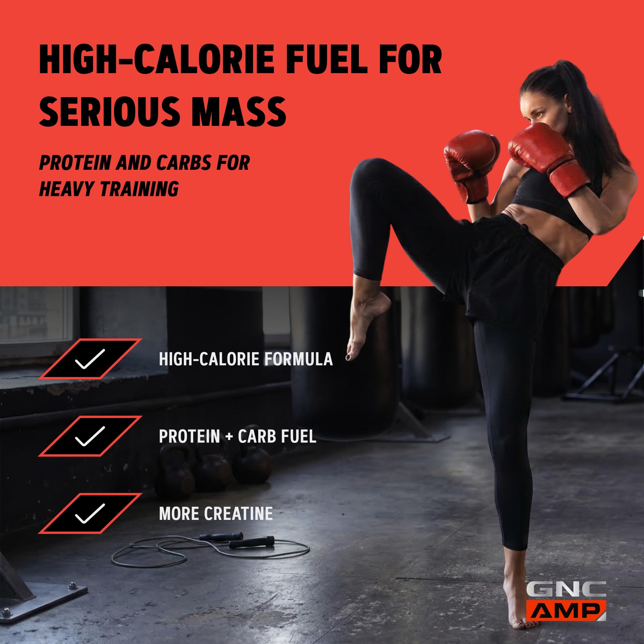 GNC AMP Mass XXX with MyoTOR, Chocolate, 96.3 oz, 13 Servings — Amazon image 2