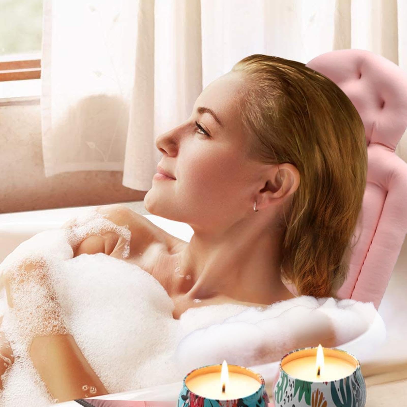 Almohada de baño de Cuerpo Completo, cojín de baño para bañera