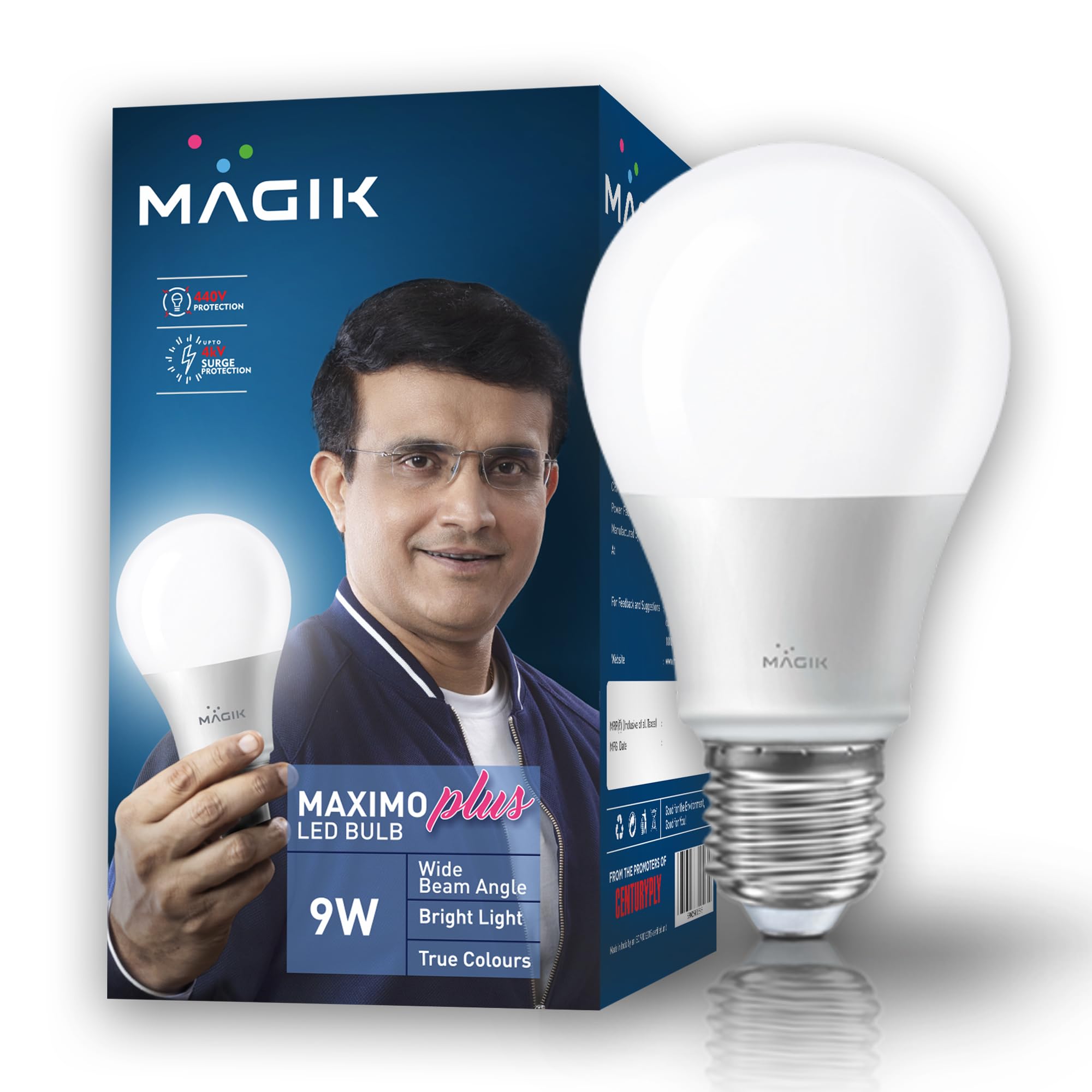 Maximo Plus LED Bulb 9W (Cool White) 6500K E27 (Pack of 1)-image-6