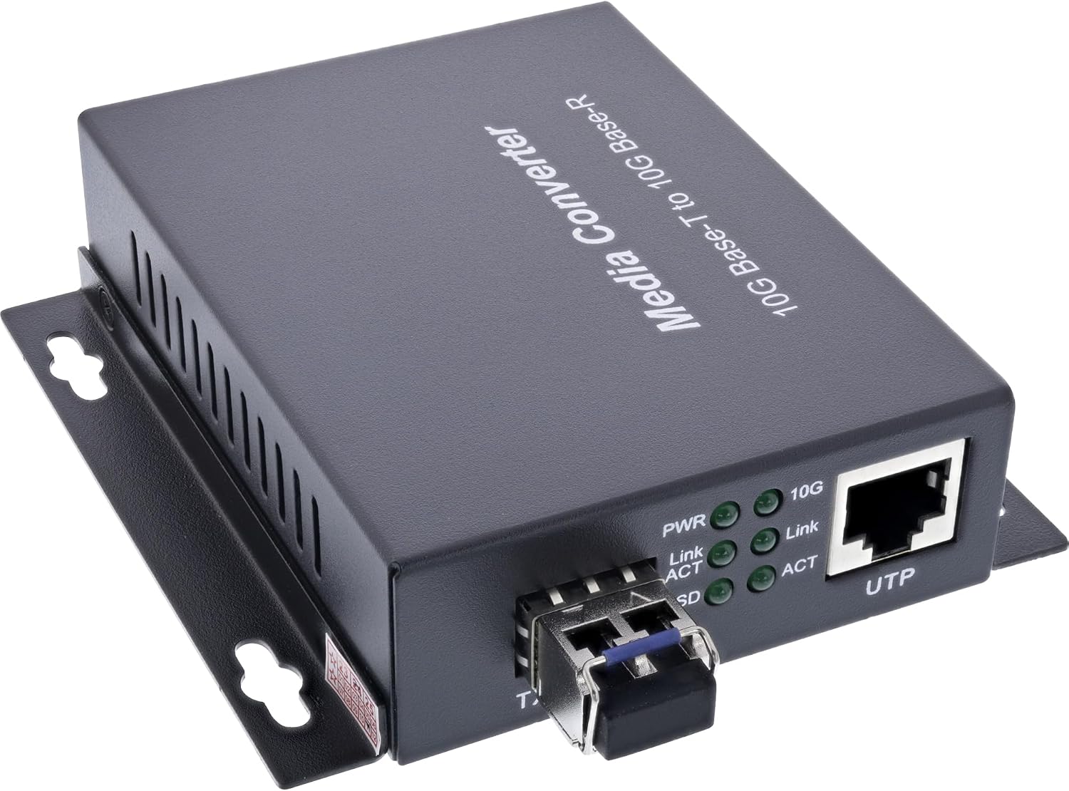 InLine® Gigabit SFP Media Network Converter 10 Gb/s TP to SFP+ LWL (for LC Duplex), SM, 10 km, 66659F