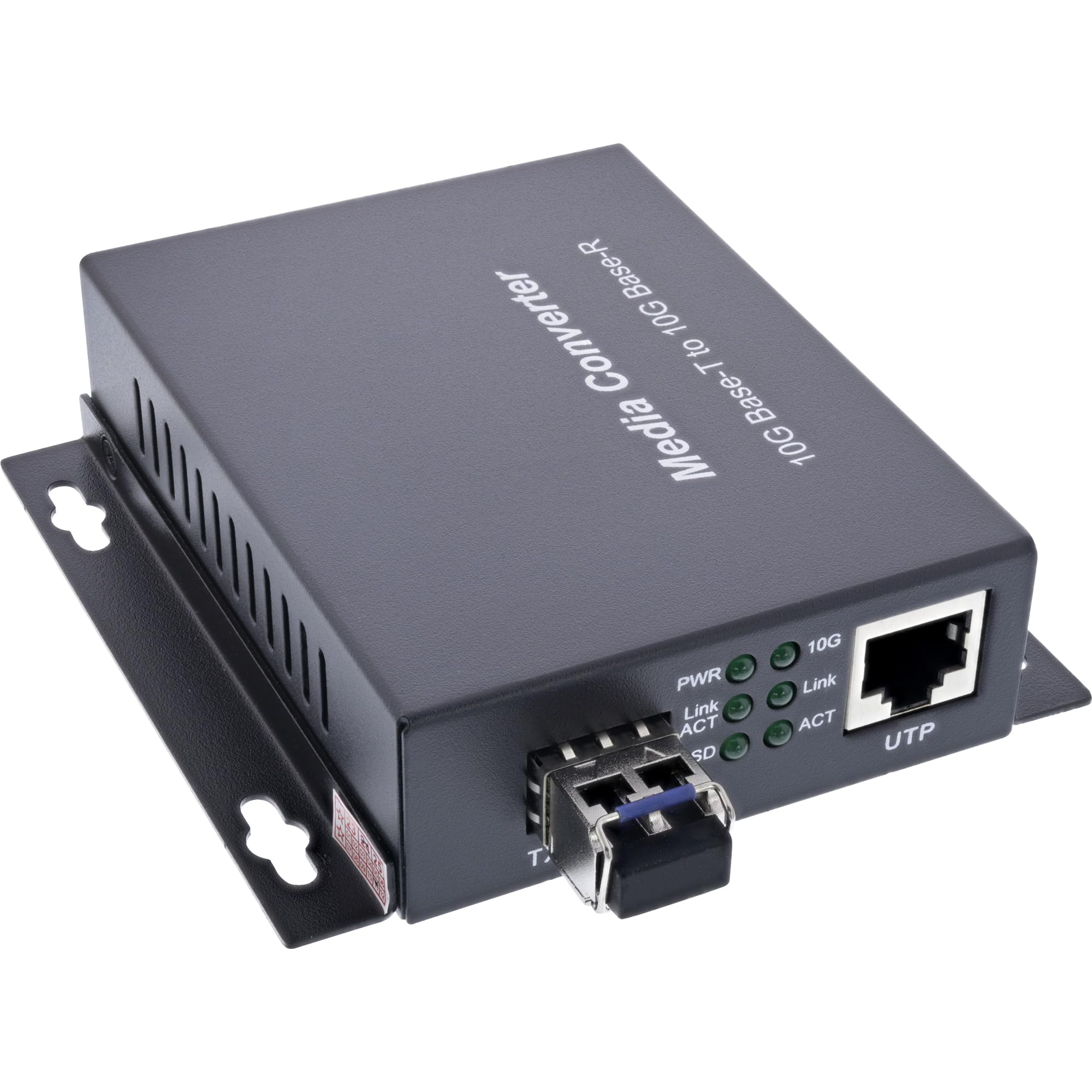 InLine Convertisseur multimédia réseau Gigabit SFP 10 Gb/s TP vers SFP+ LWL (pour LC Duplex), SM, 10 km, 66659F