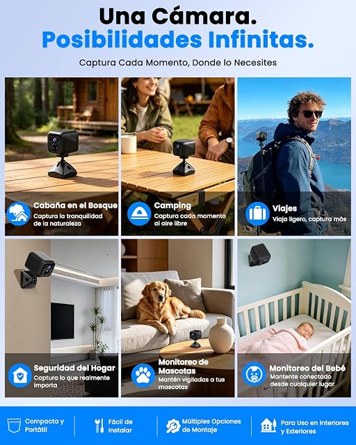 Foto 7 de 8 de Mini Camara Espia, Modo wifi o AP, Bajo Consumo, Hasta 160 Días en Espera