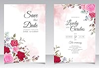 Vista 4 de Tarjetas de invitación de boda personalizadas Save the Date Tarjetas de felicitación de invitación personalizadas, tarjeta de novia o compromiso