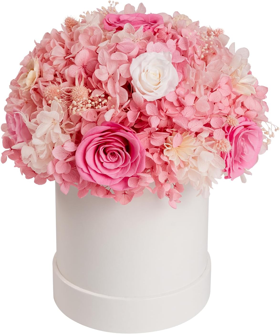 ROSEROSE Preserved Flowers for Delivery Prime,Forever Flowers Bouquet with Gift Box, Eternal Real flowers Gifts for Women,Christmas,Valentine's Day,Anniversary,Birthday for Her (Pink)