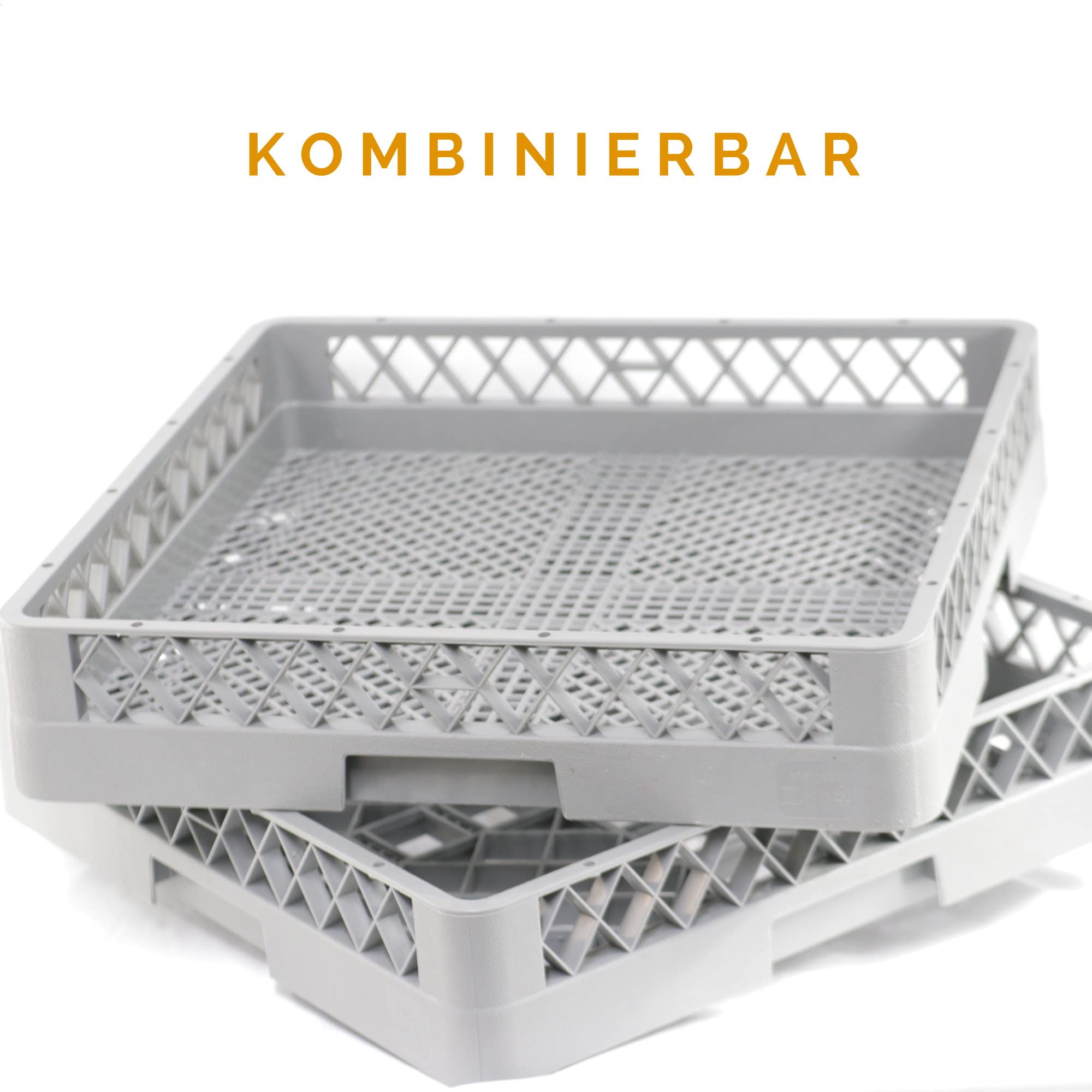 3 Set Spülkörbe Spülkorb für Bestecke Tabletts Gläser Geschirr GN Bleche Tassen mit 64 Finger Korb 50x50 Besteckkorb Spülmaschinenkorb Geschirrspülkorb für gewerbliche Spülmaschinen