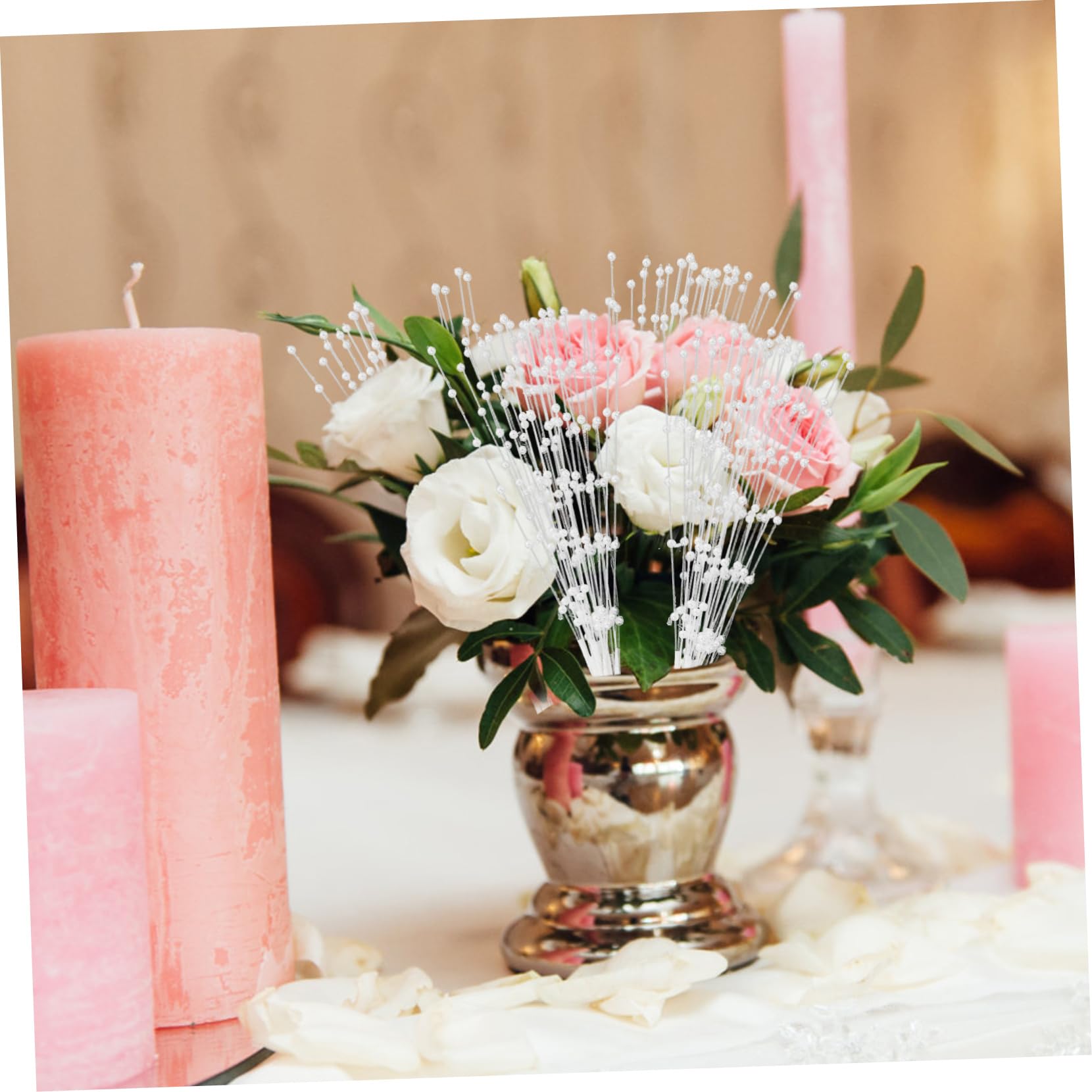 400stücke Perlenstangen Für Brautsträuße Hochzeitsdekoration Elegante Perlen-garland Handgemachte Bastelmaterialien Für Hochzeiten Und Partys Handgemachte Perlen