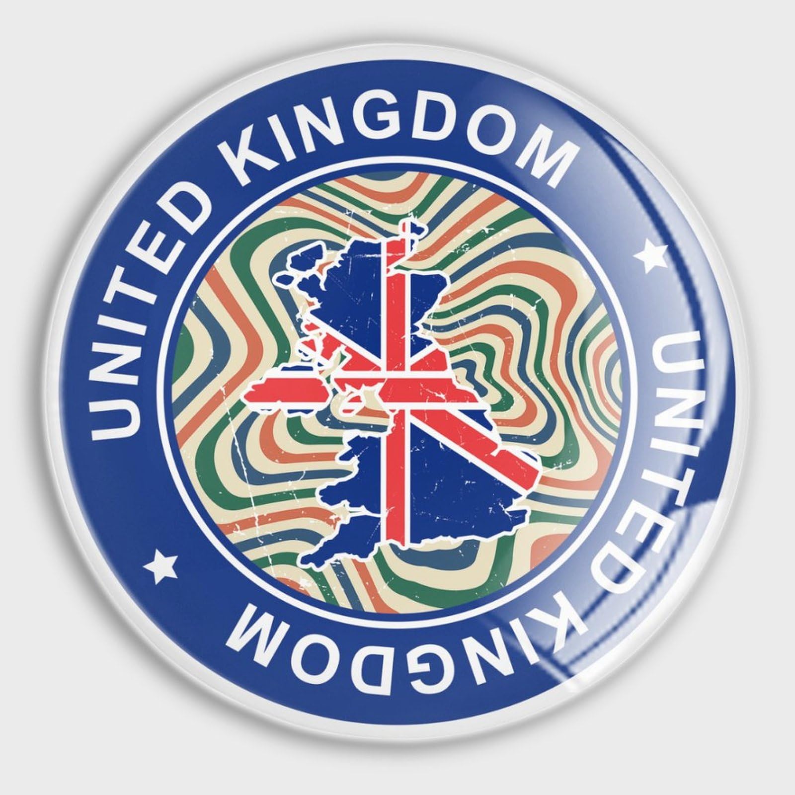 Aimants puissants Union Jack en verre pour organiser votre cuisine