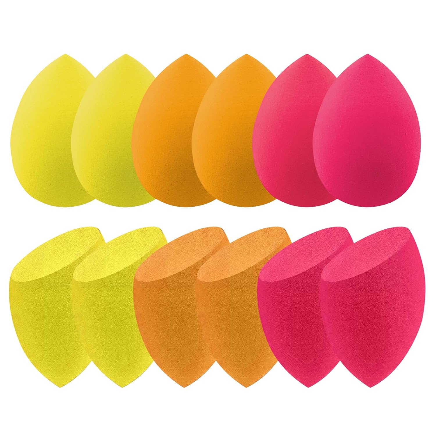 Wiko 12 Pcs Makeup Sponge Set for foundation and concealer Latex Free Makeup Blender For Powder Cream and Liquid Super Soft Wonder Blender