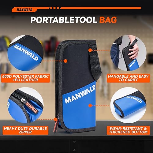 Miniatura 6 de Juego de herramientas de recogida magnética telescópica con bolsa portátil, linterna extensible con espejo de inspección de 360, rellenos de