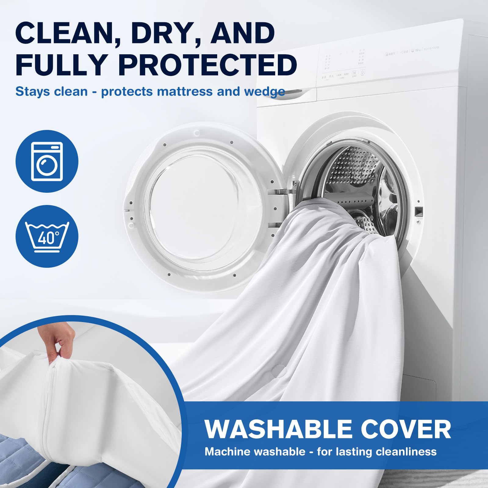 Liebesbrücke für Matratzen 180x200, Matratzenkeil Lückenfüller Bett mit Matratzenschoner Spanngurt, Matratzenbrücke für Matratzen Paare & Familien