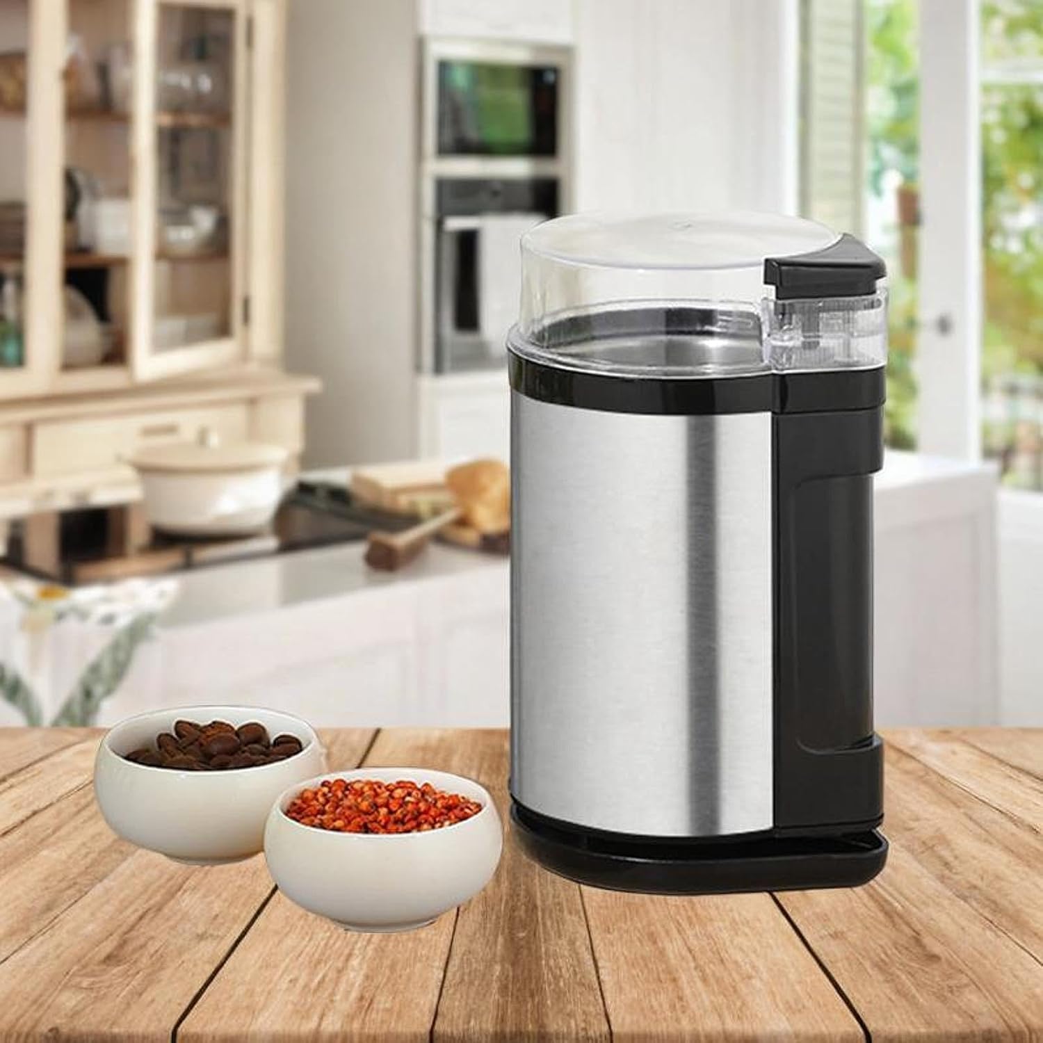 Molinillo eléctrico de café para Espresso, Frutos Secos y Especias – Molino de sobremesa de Acero Inoxidable