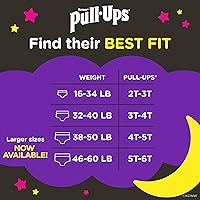 Vista 2 de Pull-Ups pañales de entrenamiento para la noche para niñas, 2T-3T, 68 unidades (el empaque pueden variar)