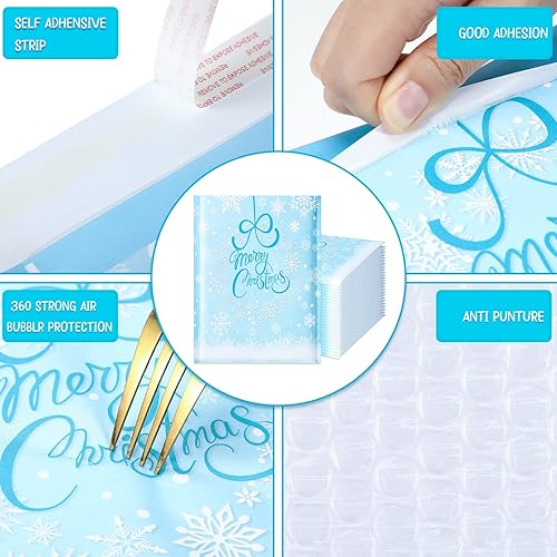 Miniatura 25 de Censen 25 sobres de burbujas de polietileno de Halloween de 8.3 x 9.3 pulgadas, sobres de Halloween, bolsas de envío, sobres resellables, sobres