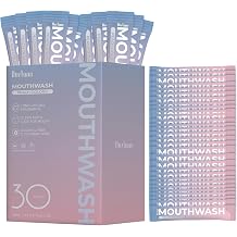 Travel Size Mouthwash Packets 30 Count, Fluoride-Free, Alcohol-Free, Non-Burning, Gentle Portable Singles for Fresh Breath, 15ml Each Travel & Daily Use