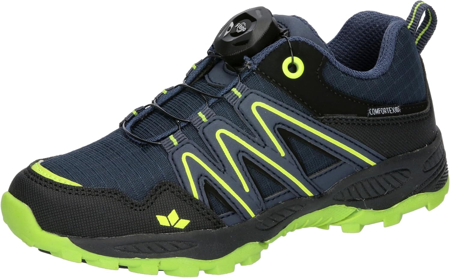 Lico Leander Trekking Schoenen, Marine/Blau/Lemon, 2 UK, Marine Blau Citroen, 34 EU