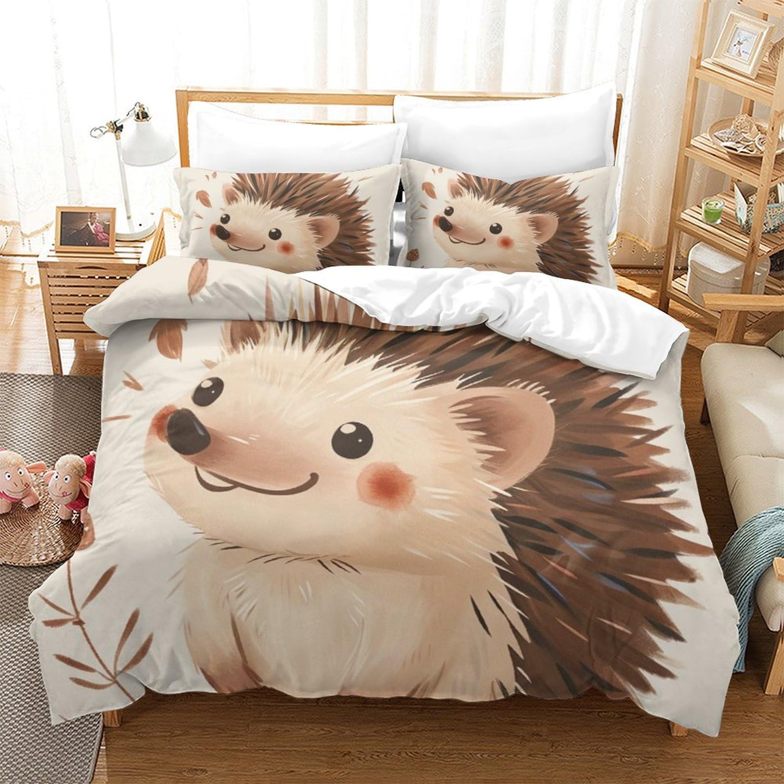 Parure de lit king size en microfibre pour le confort d'une chambre d'hôtes