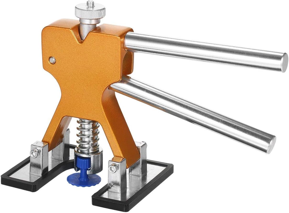 Car PaintFree Dent Repair Kit Adjustable Gold Dent Lifter Silver Tool