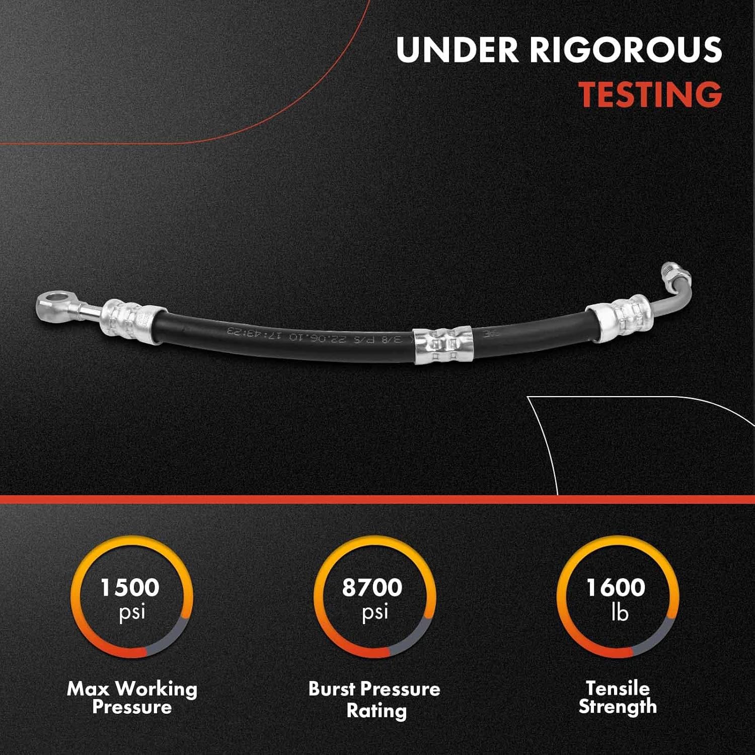 A-Premium Power Steering Hose Pressure Hose Line Assembly Compatible with Mercedes-Benz G500 2002-2008 G550 2009-2015 G65 AMG Pump To Gear/Rack Pinion